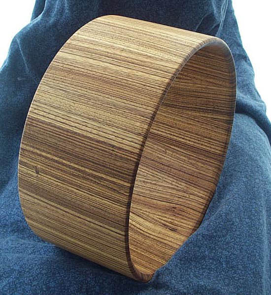 Zebrawood Snare Drum Shell
